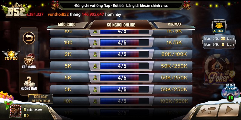 huong dan cach choi song bai 4 Poker là một trò chơi nổi tiếng với tính đối kháng cao