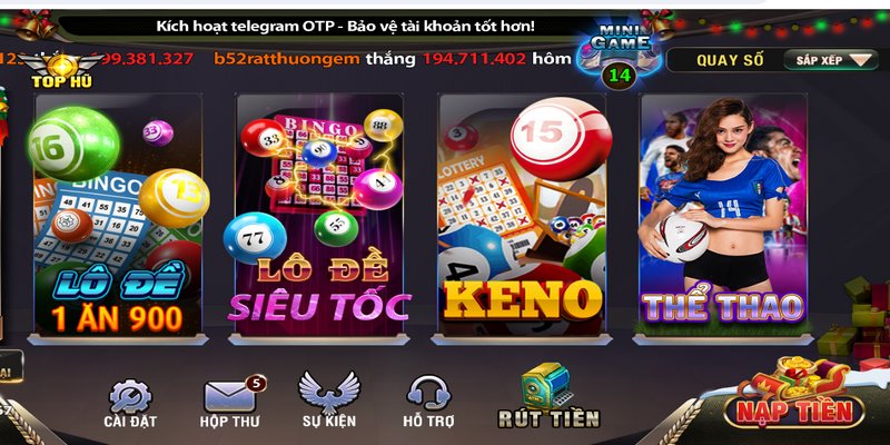 xo so b52club 1 Xổ số B52club được biết đến là một trải nghiệm cá cược rất độc đáo